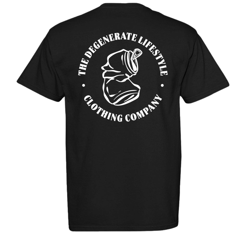 Fuck You Comfort Colors graphic tee in black, back view
