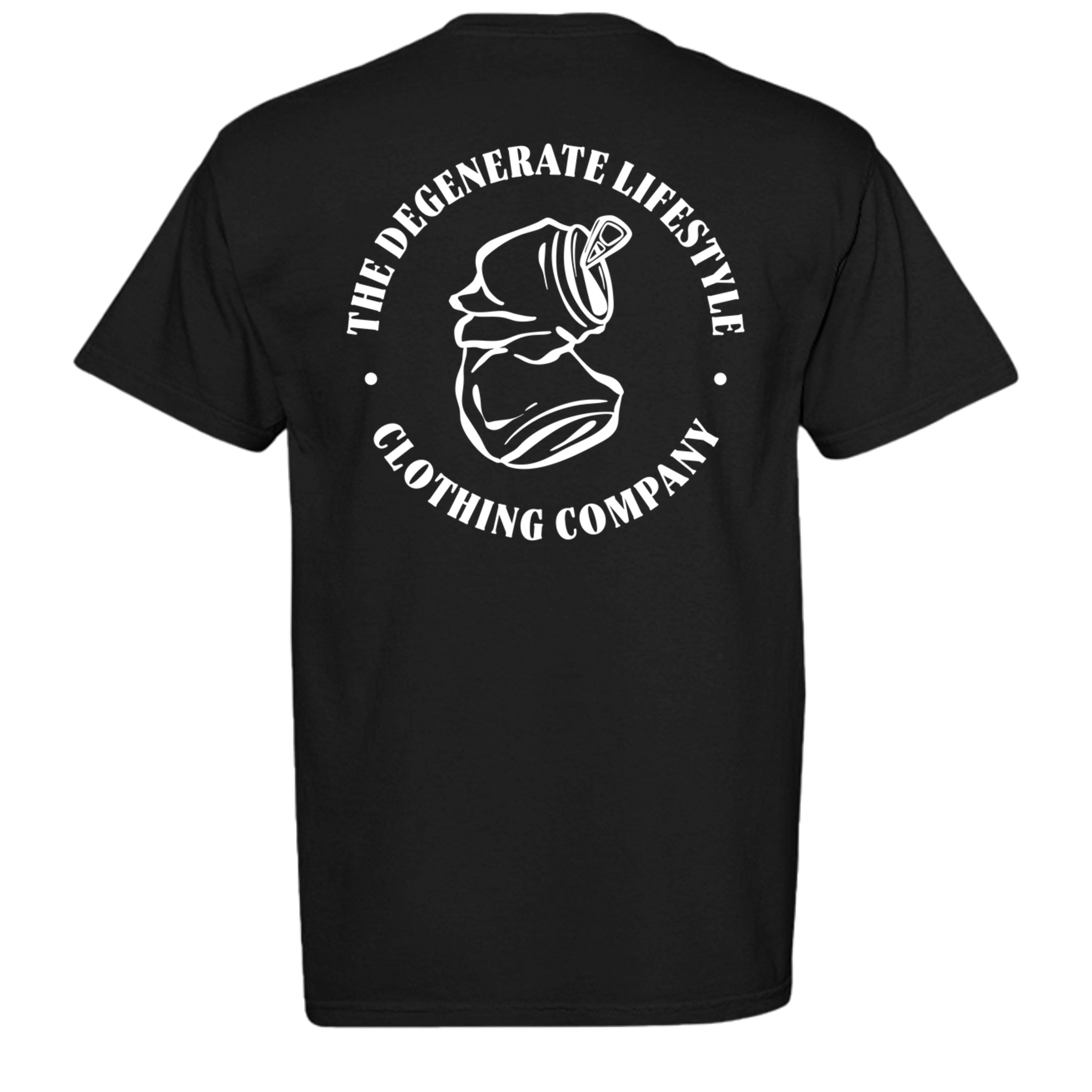 Fuck You Comfort Colors graphic tee in black, back view