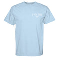 Fuck You Comfort Colors graphic tee in hydrangea, front view with Degenerate Lifestyle artwork